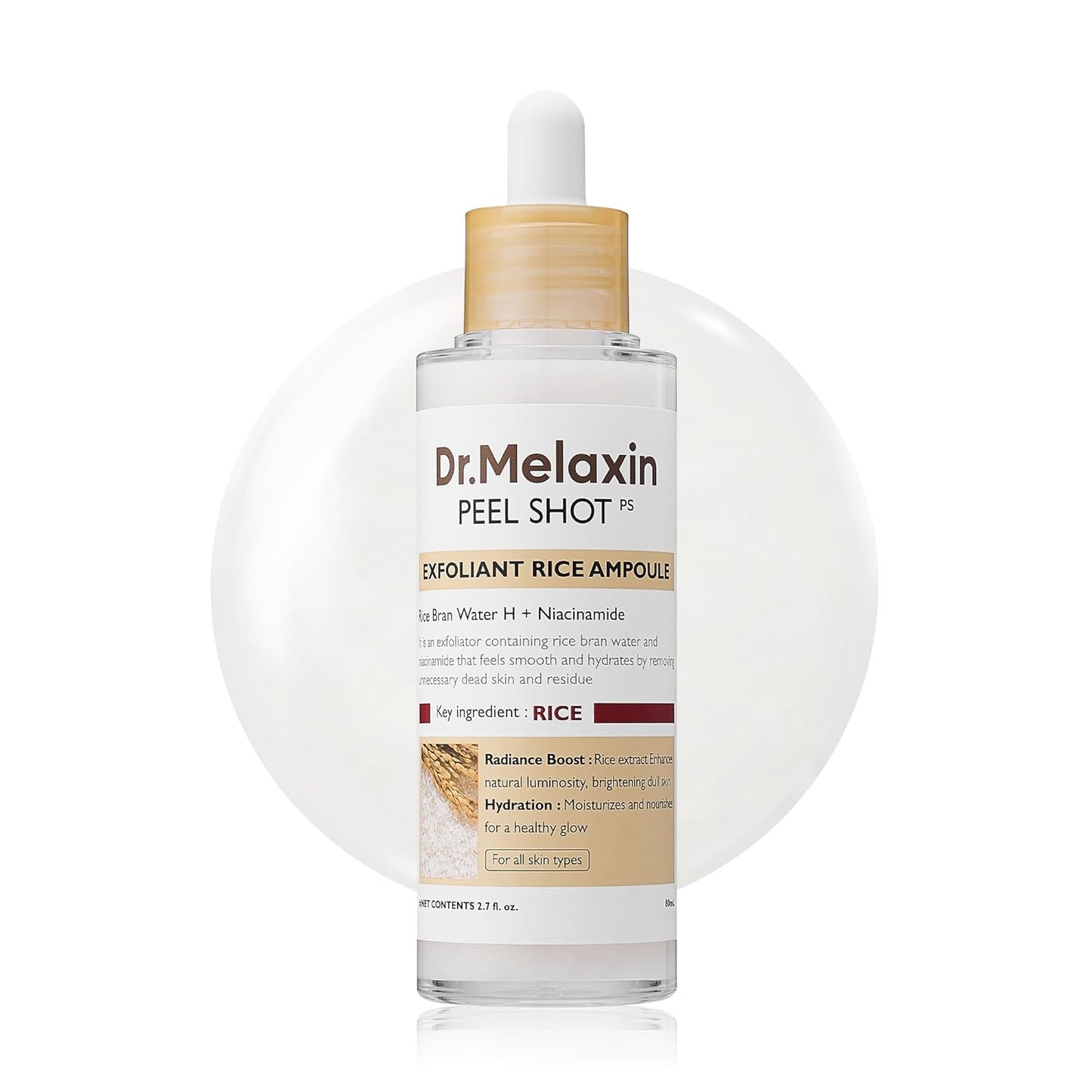 Dr. Melaxin Rice Exfoliating Serum Pore Shrinking Korean Skin Care